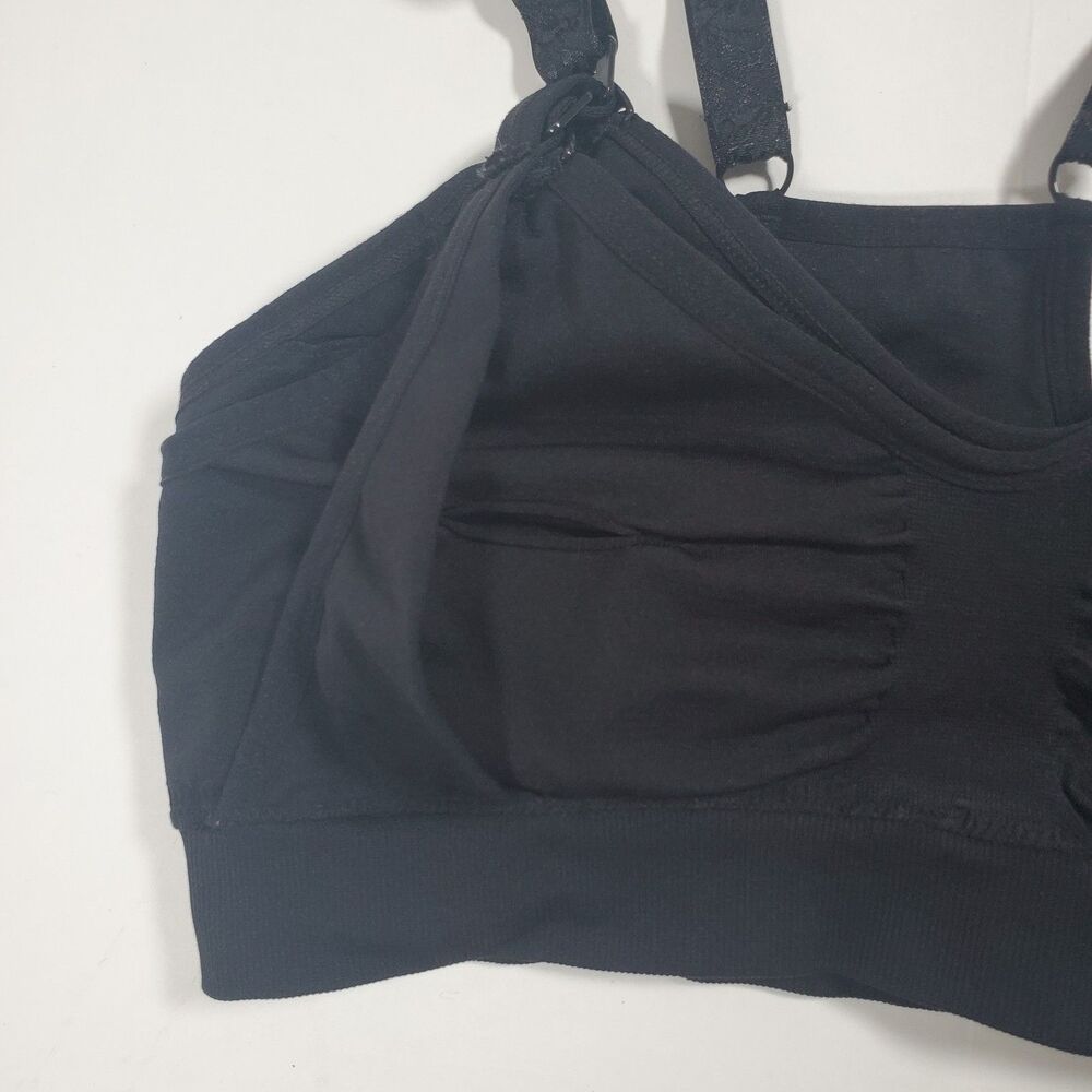 Kindred Bravely Pumping Nursing Bra Small Black Hands Pullover Basic "Sublime" - Picture 7 of 7